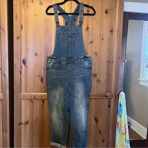 Blue Denim Overalls by Mossimo with Classic Bib Front